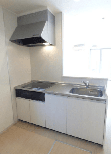 エルメゾンネクストB棟 藤沢市　キッチン「猫可」　「猫　不動産」　「猫と幸せに暮らす　賃貸」　「猫　賃貸」　「猫可　賃貸」　「猫可　賃貸　アパート」　「猫と暮らす　賃貸」　「猫可物件」　三毛猫ホームズ