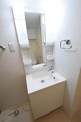 ライフゾーン藤沢 藤沢市　洗面　「猫可」　「猫　不動産」　「猫と幸せに暮らす　賃貸」　「猫　賃貸」　「猫可　賃貸」　「猫可　賃貸　マンション」　「猫と暮らす　賃貸」　「猫可物件」　三毛猫ホームズ