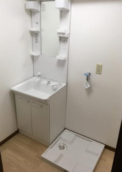 アークス藤沢　藤沢市　善行　「猫可」　「猫　不動産」　「猫と幸せに暮らす　賃貸」　「猫　賃貸」　「猫可　賃貸」　「猫可　賃貸　アパート」　「猫と暮らす　賃貸」　「猫可物件」　三毛猫ホームズ　洗面