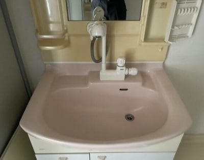 クレール湘南　藤沢市 「猫可」　「猫　不動産」　「猫と幸せに暮らす　賃貸」　「猫　賃貸」　「猫可　賃貸」　「猫可　賃貸　マンション」　「猫と暮らす　賃貸」　「猫可物件」　三毛猫ホームズ 洗面