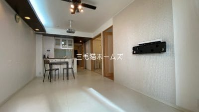 藤沢　シーサイドコート片瀬海岸　床暖房　　南向き「猫可」　「猫　不動産」　「猫と幸せに暮らす　売買」　「猫　売買」　「猫可　売買」　「猫可　売買　マンション」　「猫と暮らす　売買」　「猫可物件」　三毛猫ホームズ　リビング