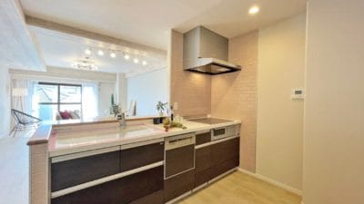 リノア湘南辻堂　藤沢市　辻堂　リノベーション　リフォーム済み　「猫可」　「猫　不動産」　「猫と幸せに暮らす　売買」　「猫　売買」　「猫可　売買」　「猫可　売買　マンション」　「猫と暮らす　売買」　「猫可物件」　三毛猫ホームズ 　キッチン