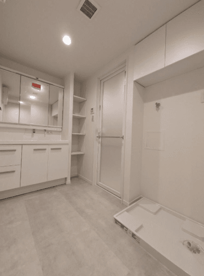 茅ケ崎市　　「猫可」　「猫　不動産」　「猫と幸せに暮らす　売買」　「猫　売買」　「猫可　売買」　「猫可　売買　マンション」　「猫と暮らす　売買」　「猫可物件」　三毛猫ホームズ グラン・コート湘南茅ヶ崎　洗面