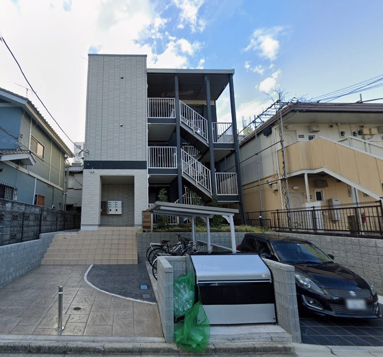 ラ・トゥール湘南台　藤沢市　「猫可」　「猫　不動産」　「猫と幸せに暮らす　賃貸」　「猫　賃貸」　「猫可　賃貸」　「猫可　賃貸　アパート」　「猫と暮らす　賃貸」　「猫可物件」　三毛猫ホームズ　外観